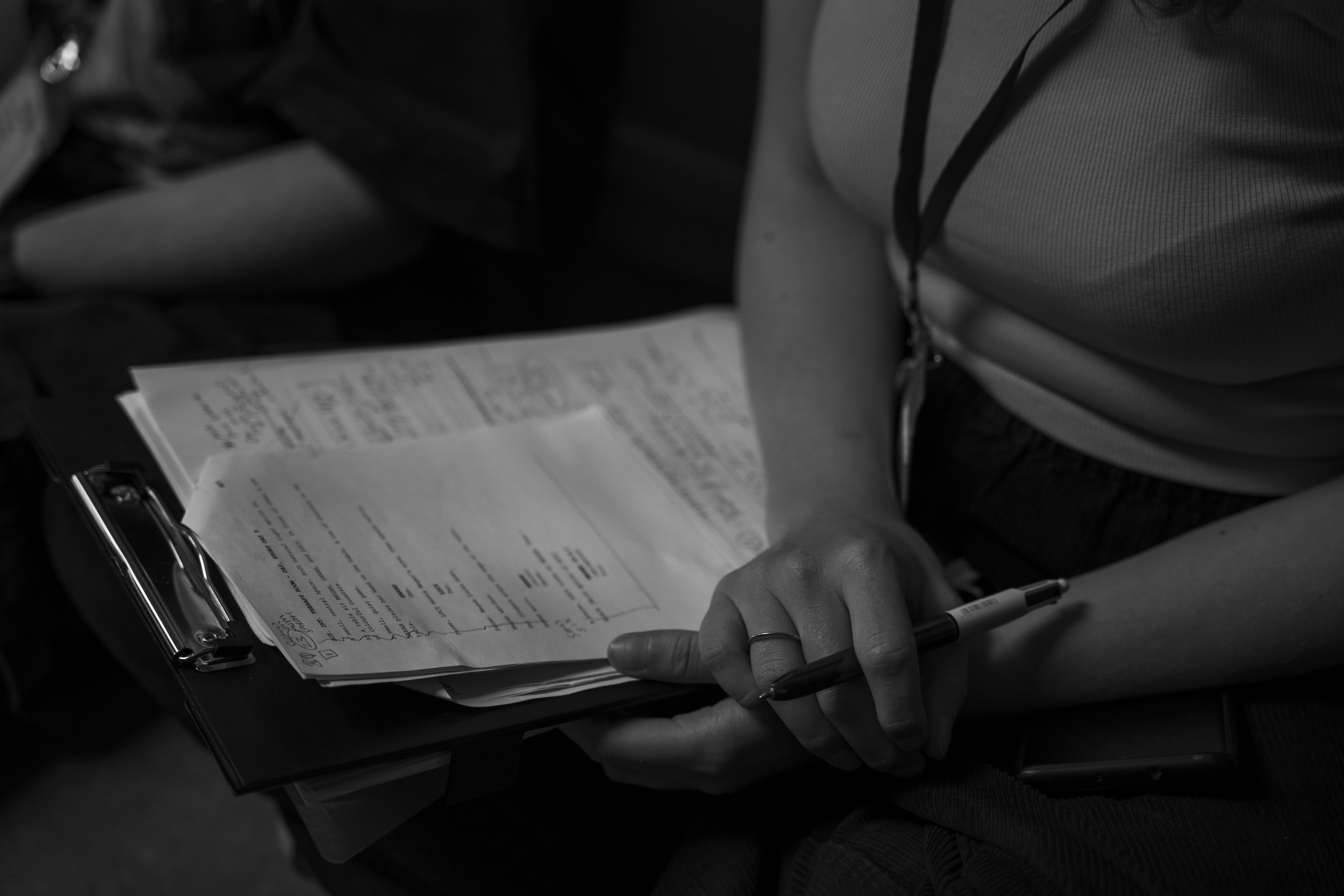 On set during the MUTE production